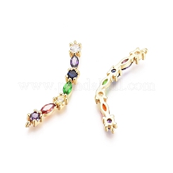 Chakra Messing Micro Pave Zirkonia Verbinder Steckverbinder&nbsp;ZIRC-G161-28G