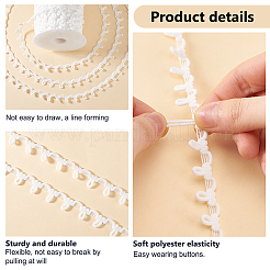 1 ruban élastique en polyester avec boucle à boutons&nbsp;OCOR-PH0004-36B