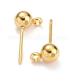 Perno per orecchini a sfera in acciaio inossidabile 304&nbsp;X-STAS-Z035-01G-D