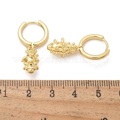 Ottone zirconi Orecchini a cerchio&nbsp;EJEW-Q015-01G