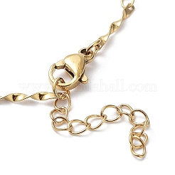 Ionenplattierung (IP) 304 Edelstahl Twist Bar Link Kette Armbänder&nbsp;BJEW-K226-09G
