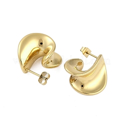 Ionenplattierung (IP) 304 Edelstahl Ohrstecker für Frauen&nbsp;EJEW-K281-29G