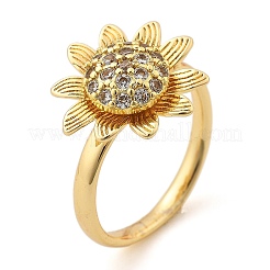 Drehbare Fingerringe für Damen&nbsp;RJEW-B115-01G-02
