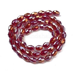 Trasparenti perle di vetro placca fili&nbsp;EGLA-A037-T6x8mm-B10