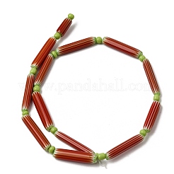 Perline a spina di pesce realizzate a mano con la tecnica del lampwork&nbsp;LAMP-Z019-01-06