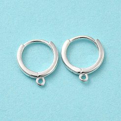 925 Huggie-Creolen-Ohrringzubehör aus Sterlingsilber&nbsp;STER-K174-15B-S