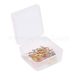 9 paio di ganci per orecchini in ottone a 3 colori&nbsp;KK-ZZ0001-02
