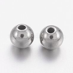 Anlaufgeschützte Edelstahlperlen&nbsp;X-STAS-R033-4mm