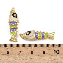 Messing Emaille-Anhänger&nbsp;KK-L241-23G-04