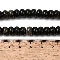 Natürliche goldenen Glanz Obsidian Perlen Stränge&nbsp;G-A280-A15-02