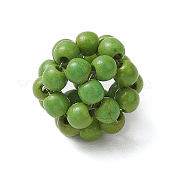 Perles rondes tissées&nbsp;TURQ-JF-4MM-02