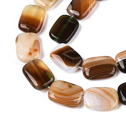 Chapelets de perles d'agate naturelle&nbsp;G-N356-03A-05