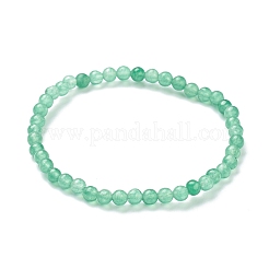 Teñidos naturales jade pulseras del estiramiento de abalorios&nbsp;BJEW-A117-A-34