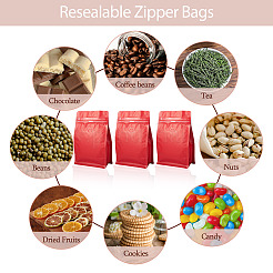 10 Stück wiederverschließbare Kaffeebeutel mit Reißverschluss aus Bopp und aluminisiertem PET und PE mit Ventil&nbsp;ABAG-TA0001-93B