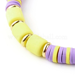 Ensembles de bracelets extensibles en perles d'argile polymère faites à la main&nbsp;BJEW-JB06353-03