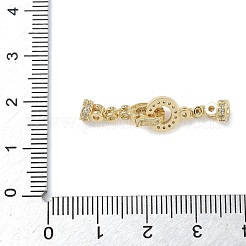 Ring aus Messing mit Mikropflaster und klaren Zirkonia&nbsp;KK-Z143-21G
