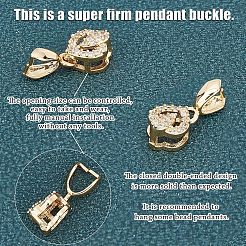 16 paio di ganci per punteruolo da ghiaccio in ottone micro pavé con zirconi cubici in 4 stili&nbsp;ZIRC-FH0001-08