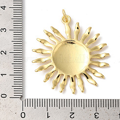 Sonnenanhänger aus Messing in Gestellbeschichtung&nbsp;KK-Z056-05G