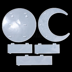 Mondform schwimmendes Regal DIY Silikonformen Kit&nbsp;DIY-G093-02E