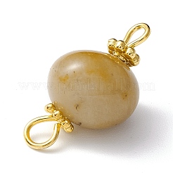 Conectores de enlaces de jade topacio natural&nbsp;PALLOY-JF01091-04