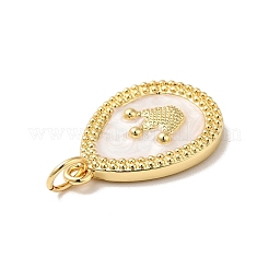 Pendentifs en laiton émaillé de placage de crémaillère&nbsp;KK-H431-20G