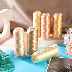 6 Rolle 6 Farben Polyester-Stickgarn&nbsp;OCOR-TA0003-14A