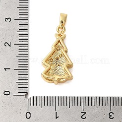 Pendentifs avec zircon cubiques à micro-pavés en laiton&nbsp;KK-K385-127G
