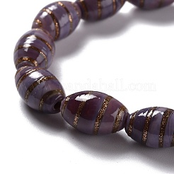 Perline murano con sabbia d'oro fatto a mano&nbsp;LAMP-F020-35E