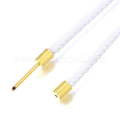 Herstellung von Halsketten aus 3 mm rundem Nylon-Mailand-Kordel&nbsp;NJEW-H091-01G-28