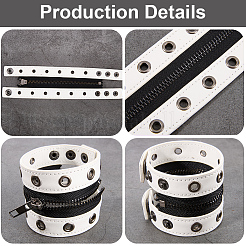 Punk-Armbänder aus PU-Leder&nbsp;BJEW-WH20008-12B