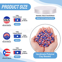 300pcs 3 Arten handgemachte Polymer-Ton-Perlen&nbsp;CLAY-TA0001-69