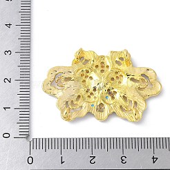 Messing bunte Emaille Blumen mehrsträngige Glieder&nbsp;KK-K399-10G