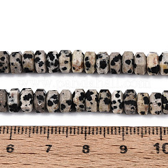 Natur Dalmatiner Jaspis Perlen Stränge&nbsp;G-N357-14A-05