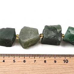 Rohe raue natürliche grüne Aventurin-Perlenstränge&nbsp;G-Z087-B05