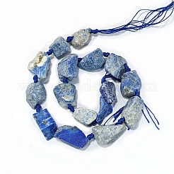 Natürlicher Lapislazuli Perlenstränge&nbsp;G-G697-E09-01