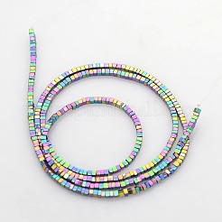 Electroplate non magnetici ematite sintetico fili di perline&nbsp;G-J212E-03