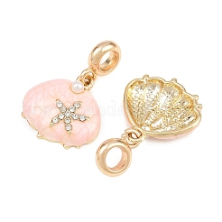 Legierung Emaille europäische baumeln Charms&nbsp;AL-CBAC2D3-04G-01