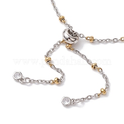 Realizzazione di braccialetti scorrevoli in acciaio inossidabile 304&nbsp;AJEW-JB01280-02
