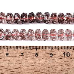 Brins de perles de verre transparentes craquelées&nbsp;GLAA-N068-03A-07