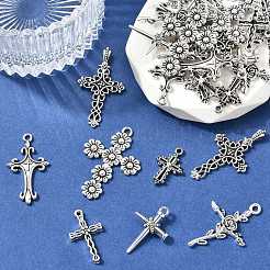 35 pz 7 stili pendenti in lega di stile tibetano&nbsp;TIBE-FP0001-20