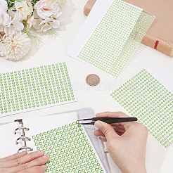4 feuille de 4 styles d'autocollants nacrés acryliques pour loisirs créatifs&nbsp;DIY-SP0002-64C
