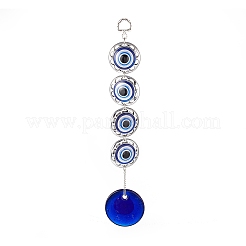 Décorations faites à la main au chalumeau et pendentif mauvais œil en résine&nbsp;LS-HJEW-C001-02