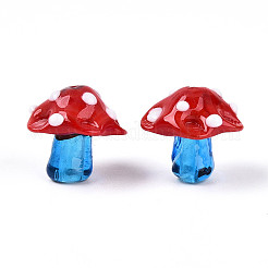 Hilos de cuentas irregulares hechos a mano con lampwork&nbsp;LAMP-A004-06G