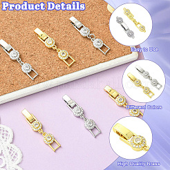 6 fermoir pliant en laiton et strass bicolore&nbsp;FIND-CJ0005-97