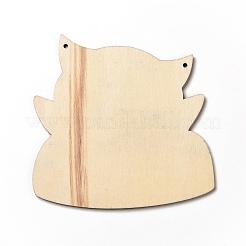 Große Anhänger aus einseitig bedrucktem Holz&nbsp;WOOD-I010-10C