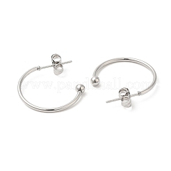 Boucle d'oreille à tige en acier inoxydable 304 anti-ternissement&nbsp;EJEW-H134-02C-P