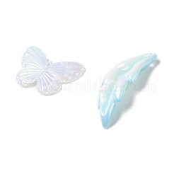 Perline acriliche con placcatura iridescente arcobaleno&nbsp;OACR-U006-01E
