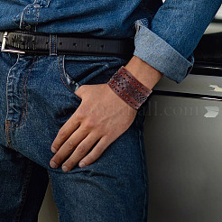 Geflochtenen Kunstleder Kabel Armbänder&nbsp;BJEW-WH0014-075A