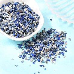 Natürliche Lapislazuli Chip-Perlen&nbsp;G-O103-21