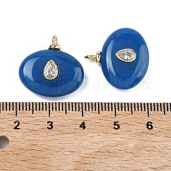 Pendentifs teints en jade blanc naturel&nbsp;KK-C251-01D-01